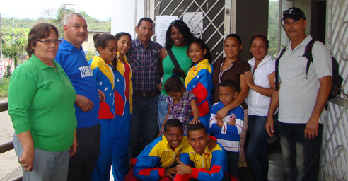 Los deportistas visitaron la alcaldía de Independencia 