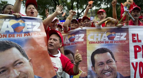 TOPSHOTS-VENEZUELA-POLITICS-CHAVEZ-HEALTH