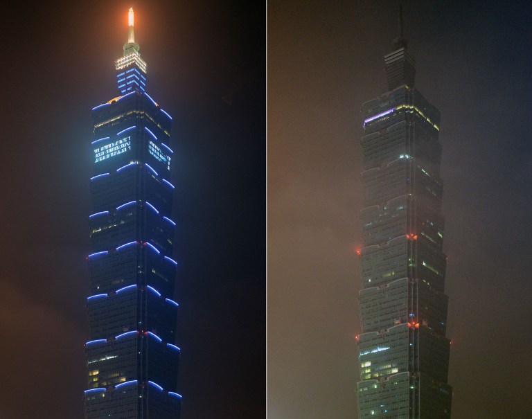 TAIWAN-CLIMATE-WARMING-EARTH HOUR