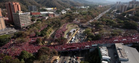 VENEZUELA-CHAVEZ-DEATH-FUNERAL-CORTEGE