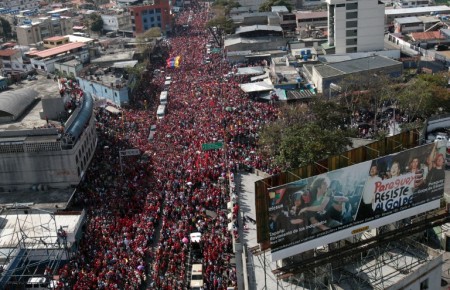 VENEZUELA-CHAVEZ-DEATH-FUNERAL-CORTEGE