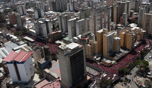 VENEZUELA-CHAVEZ-DEATH-FUNERAL-CORTEGE