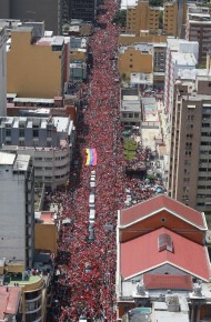 VENEZUELA-CHAVEZ-DEATH-FUNERAL-CORTEGE