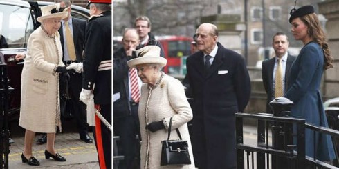 La Reina fue recibida por el delegado de la autoridad del transporte en Londres, Peter Hendy, y el director del suburbano, Mike Brown