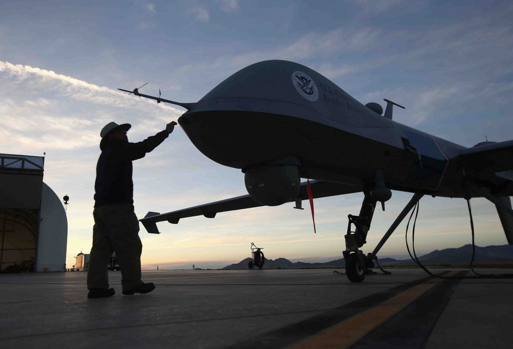 U.S. Air And Marine Predator Drones Launch For Missions Overlooking U.S.-Mexico Border