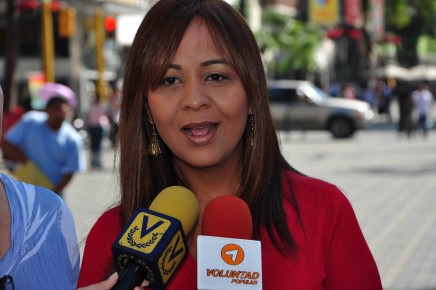 Yoslin Sánchez, dirigente de Voluntad Popular