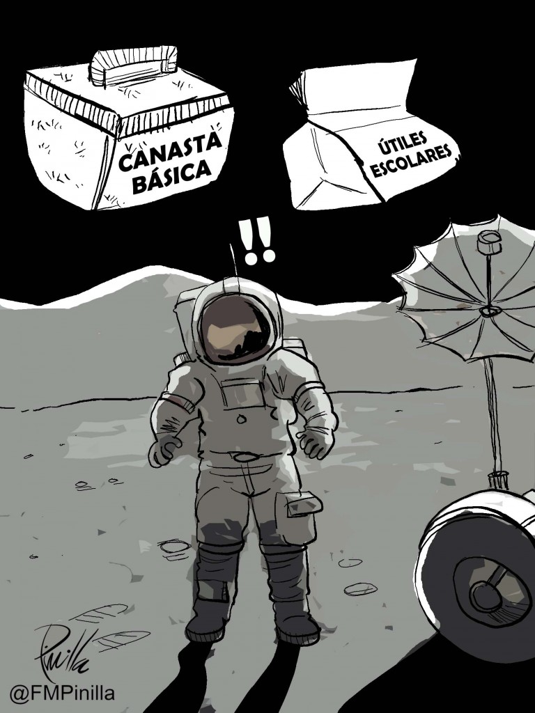 en el espacio