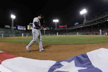 Detroit Tigers' Miguel Cabrera walks to the on-deck circle in the third inning during Game--AP Photo-Matt Slocumweb