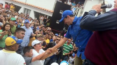 Henrique Capriles visitó el estado Trujillo