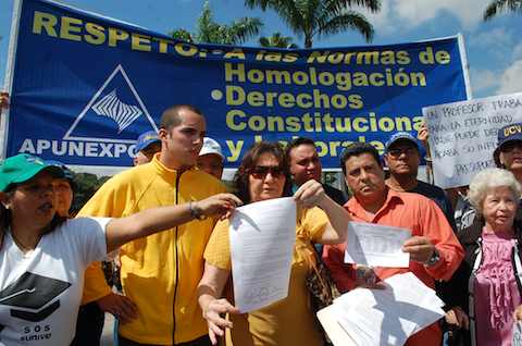 Fapuv anunció que realizarán un referendo nacional en el próximo mes de enero, para elegir si retomarán el cese de actividades  /Foto Giovanny Martinez/La Voz