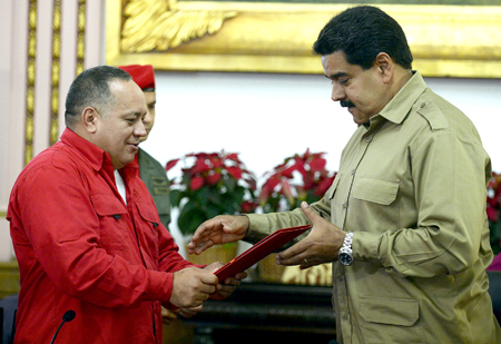 VENEZUELA-POLITICS-MADURO-CABELLO