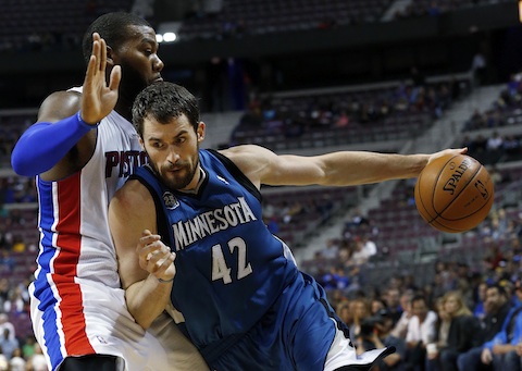 Kevin Love ha tenido un comienzo deslumbrante con los Timberwolves /AP / Paul Sancya