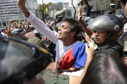 VENEZUELA-POLITICS-OPPOSITION-LOPEZ-SURRENDER