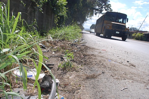 Lugar donde ocurrió el fatal accidente donde fallecieron 5 jóvenes universitarios en Caucagua