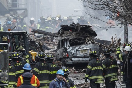 Explosion Causes Two Buildings To Collapse In Manhattan's East Harlem Neighborhood