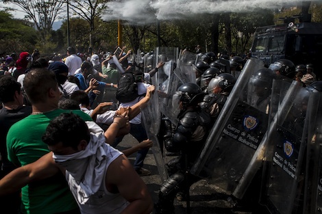 PROTESTAS EN CARACAS CONTRA EL GOBIERNO VENEZOLANO