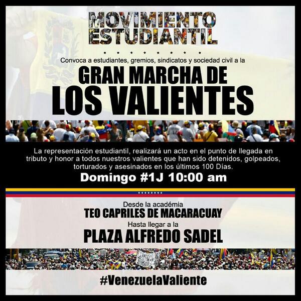 gran marcha de los valientes