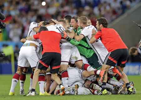 La mayoría de la selección teutona lleva más tres mundiales jugando juntos Foto AP/Matthias Schrader 