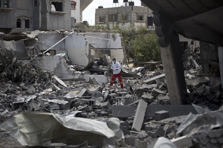El Ejército israelí intensificó este lunes su ofensiva militar en el sur de la Franja de Gaza, donde al menos 71 palestinos murieron en la ciudad de Rafah AFP 