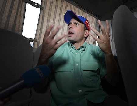 VENEZUELA-ELECTION-CAMPAIGN-CAPRILES