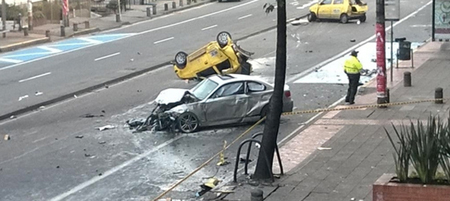 La persona que murió en este accidente es un peatón que cruzaba la carrera 7. 