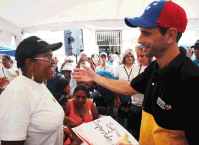 “En estas elecciones vamos a decidir si la crisis se profundiza o si queremos salir de ella”, dijo Capriles en Barlovento