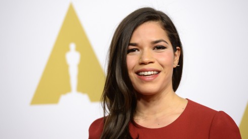 Actress America Ferrera arrives for the Oscars Nominees' Luncheon hosted by the Academy of Motion Picture Arts and Sciences, February 2, 2015 at the Beverly Hilton Hotel in Beverly Hills, California.  The 87th Oscars will take place in Hollywood, California February 22, 2015. AFP PHOTO / ROBYN BECK        (Photo credit should read ROBYN BECK/AFP/Getty Images)