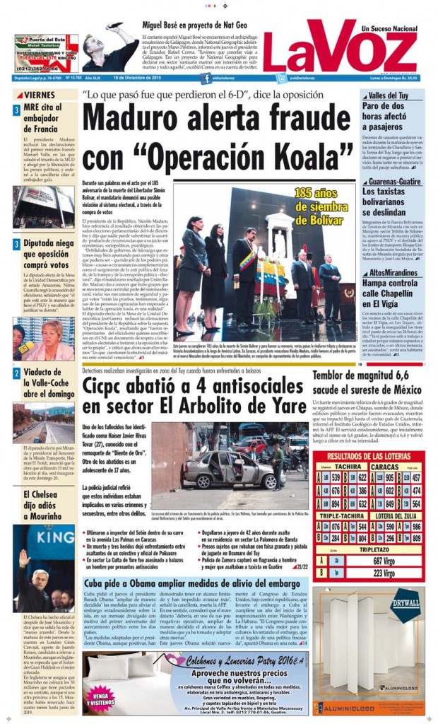 PORTADA LA VOZ