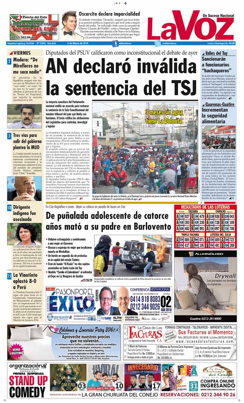 PORTADA LA VOZ