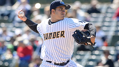 MiLB: Trenton Thunder vs. Erie Seawolves at ARM & Hammer Park in Trenton, New Jersey on Sunday, Apr, 2016. Photo: Ashley Marshall/MiLB.com