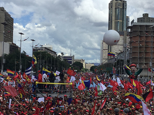 “La gente chavista bolivariana del municipio Andrés Bello no fue a la marcha del 31 de agosto en el tuy y del 1S en Caracas, porque los autobuses no llegaron...”