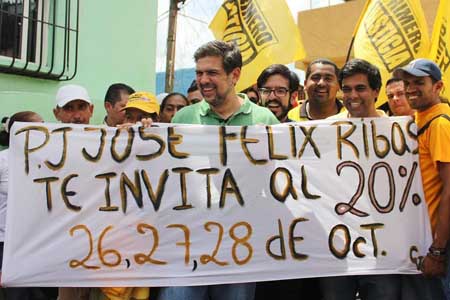  “Trabajamos para cumplir con lo establecido en la Constitución y para que el pueblo se exprese con libertad”, enfatizó en su recorrido el alcalde de Sucre, Carlos Ocariz.