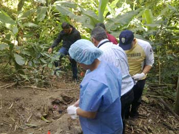 Los individuos tras asesinar a la niña cortaron su cuerpo en partes y procedieron a enterrarlos en una zona boscosa de La Matica.