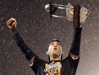 Scutaro fue vital en la Serie Mundial obtenida por los Gigantes de San Francisco. (Foto AP /Davis J. Phillips)