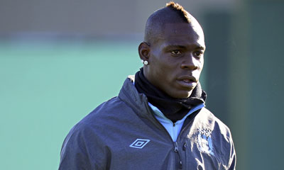 Balotelli podría ser de la partida para el Manchester City