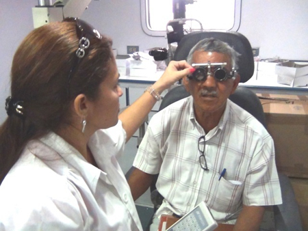La población mirandina recibió atención oportuna en Salud Visual durante 2012, en la red ambulatoria y en jornadas especiales de la Dirección Estadal de Salud.