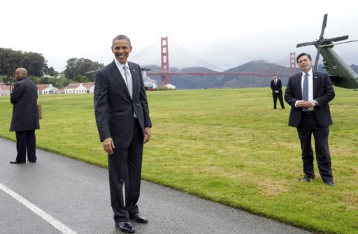 El presidente de AA. UU. Barack Obama se encuentra en medio de una gira de dos días para recaudar fondos para los demócratas.