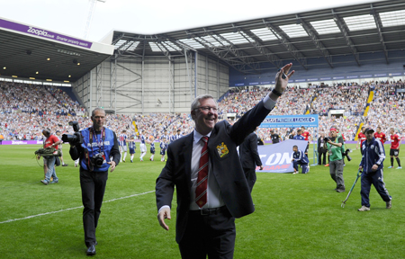 Alex Ferguson se despidió con una lluvia de goles Foto AFP/Adrian Dennis