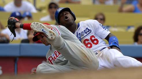 La actuación de Yasiel Puig ha levantado el debate de su posible invitación o no en el Juego de las Estrellas de las grandes ligas este año. AP / Mark J. Terrill