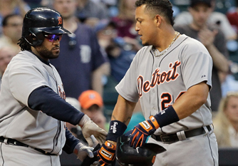 De acuerdo a los entendidos, es clave la presencia de Prince Fielder detrás de Miguel Cabrera en la alineación de los Tigres/ AFP / Bob Levey 