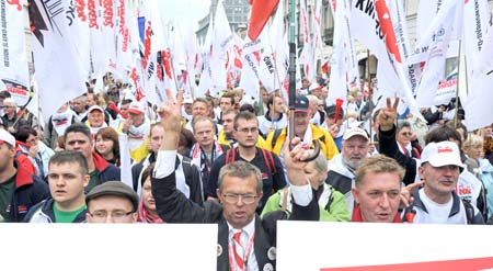 Poland Labor Protest