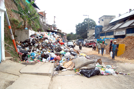 Vecinos del Norte de Petare viven inundado de basura