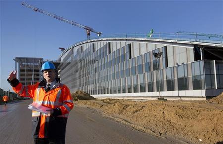 Vista de la construcción de la nueva sede de la OTAN en Bruselas el 13 de noviembre del 2013