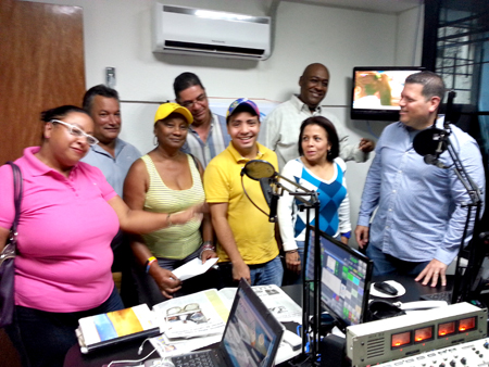 Los candidatos a concejales de la Unidad en Plaza, asistieron al programa Almorzando con Emilio que se transmite por Copacabana Stereo 93.7 La FM de Noticias