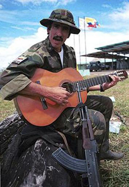 El guerrillero Guillermo Torres, alias Julián Conrado, conocido como el cantautor de la guerrilla de las FARC.
CORTESIA / POLICIA NACIONAL