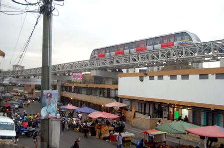 Así quedó varado el Cabletren