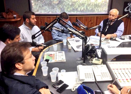 Muchacho, Ocariz, Smolansky y Blyde, entrevistados por César Miguel Rondón en Unión Radio