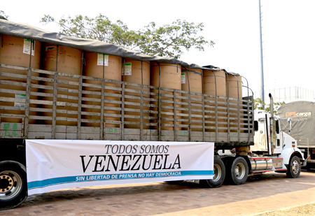 El cargamento de bobinas salió desde Cartagena rumbo a Venezuela