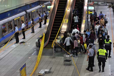 Un ataque con arma blanca en el metro de Taiwán ha causado este miércoles conmoción en el territorio