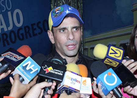 Henrique Capriles: “El gobierno está en su peor momento".